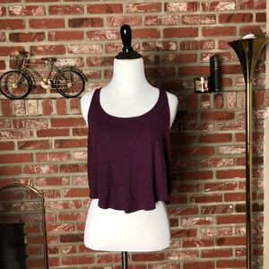 Maroon Crop Tank Top